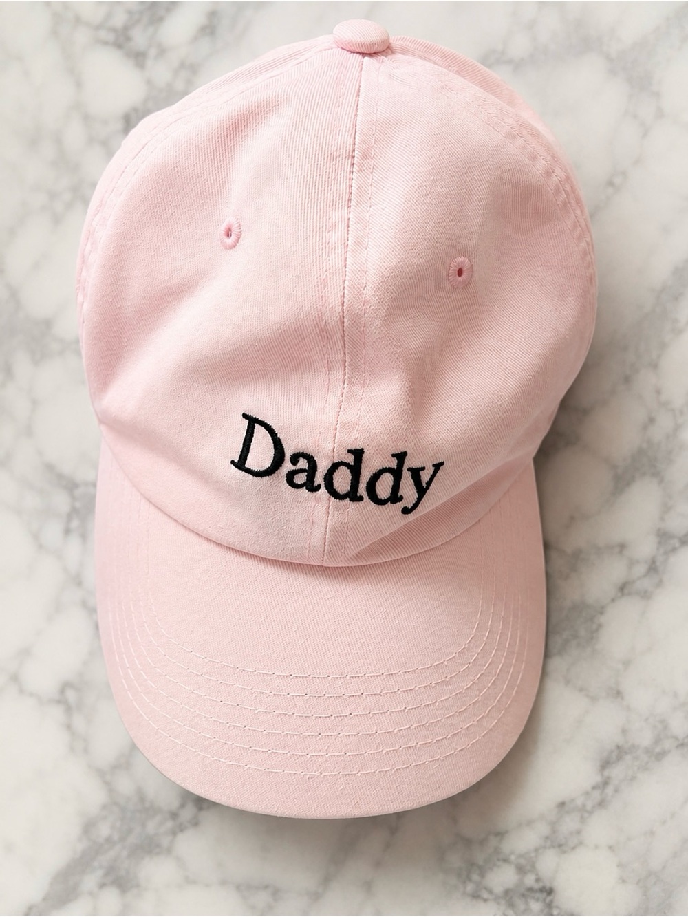 Urban Outfitters Pink "Daddy" Embroidered Baseball Cap
